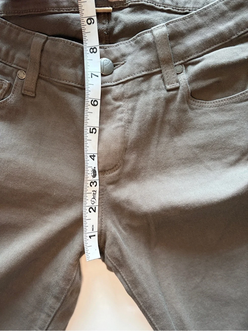 Paige denim dark grey skinny jeans women’s size 26 low rise 30” inseam - Picture 4 of 7